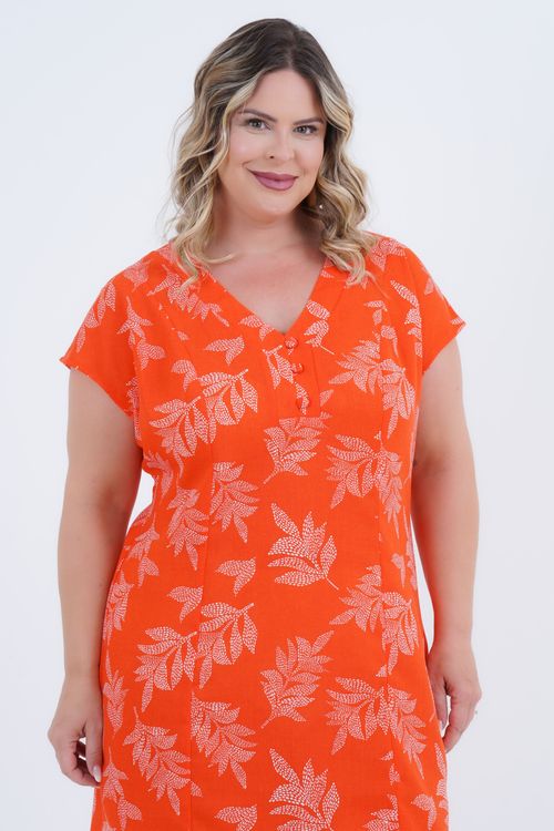 Vestido Plus Size Feminino Aclimação Médio