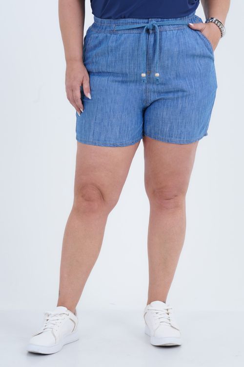 Shorts Plus Size Feminino Jeans Comfy