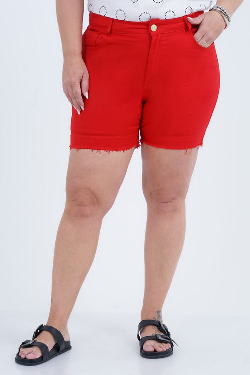 Shorts Plus Size Feminino Sarja Águas