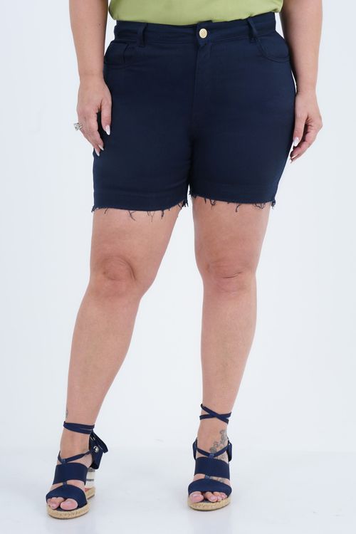 Shorts Plus Size Feminino Sarja Águas