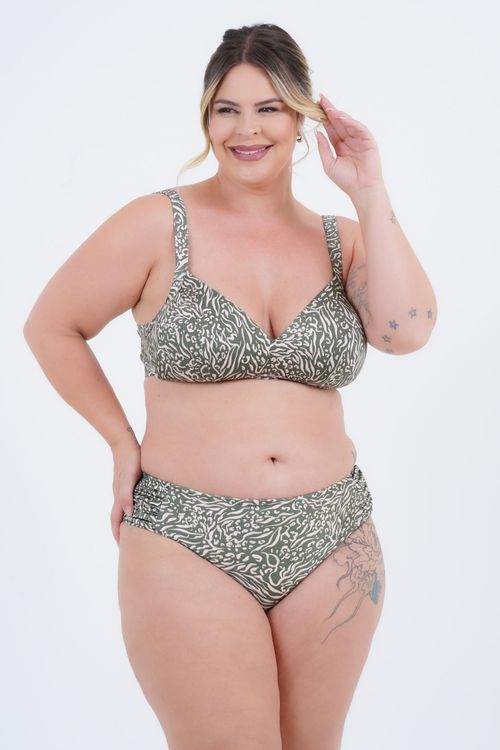 Biquini Plus Size Feminino Estampado Lagoa