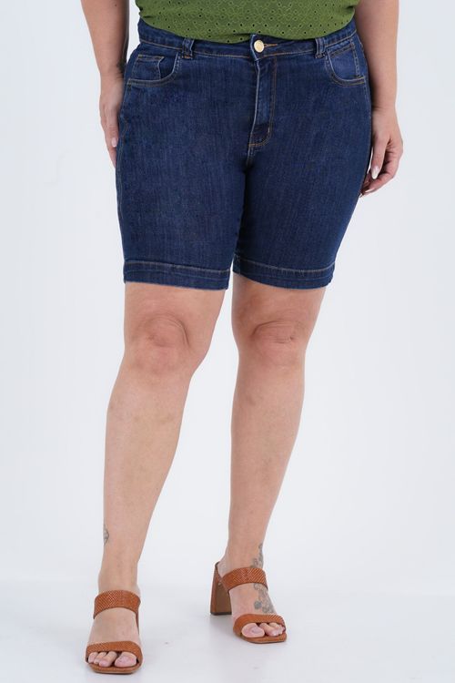 Bermuda Plus Size Feminino Jeans Funny