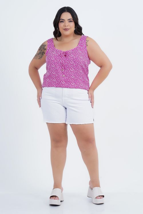 Shorts Plus Size Feminino Sarja Libertador