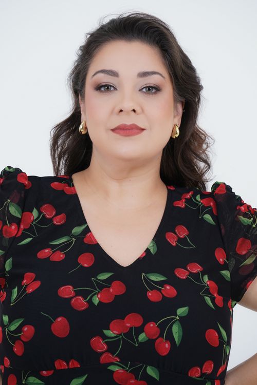 Vestido Plus Size Feminino Midi Tule Desejo