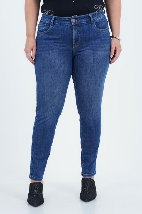 Calça Plus Size Feminino Skinny Jeans Base