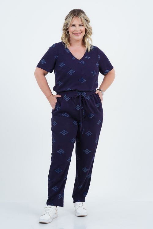 Calça Plus Size Feminino Reta Laise Conexão