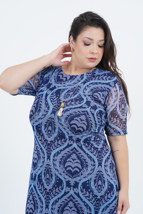 Vestido Plus Size Feminino Longo Tule Véu