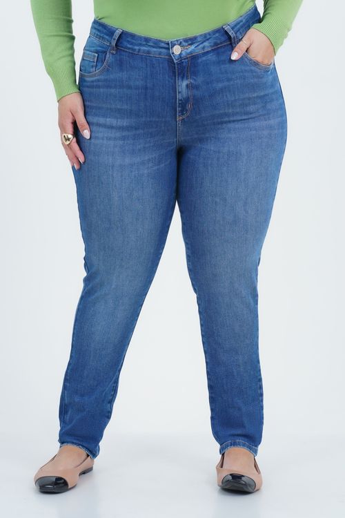 Calça Plus Size Feminino Skinny Jeans Solar