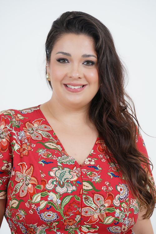Vestido Plus Size Feminino Midi Oriente
