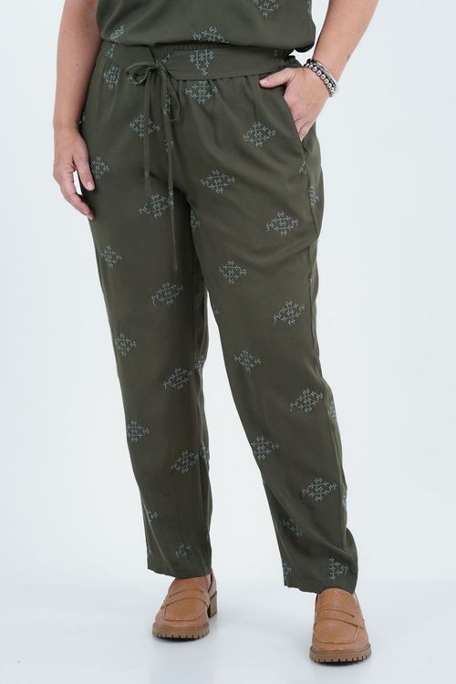 Calça Plus Size Feminino Reta Laise Conexão