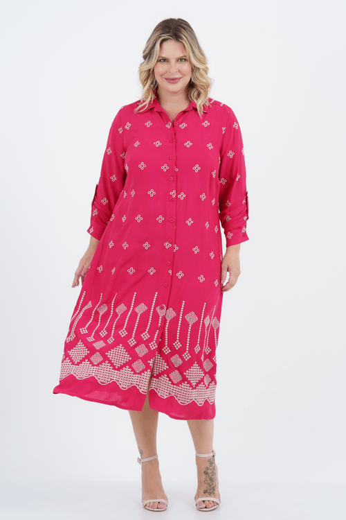 Vestido Plus Size Feminino Midi Laise Fascínio