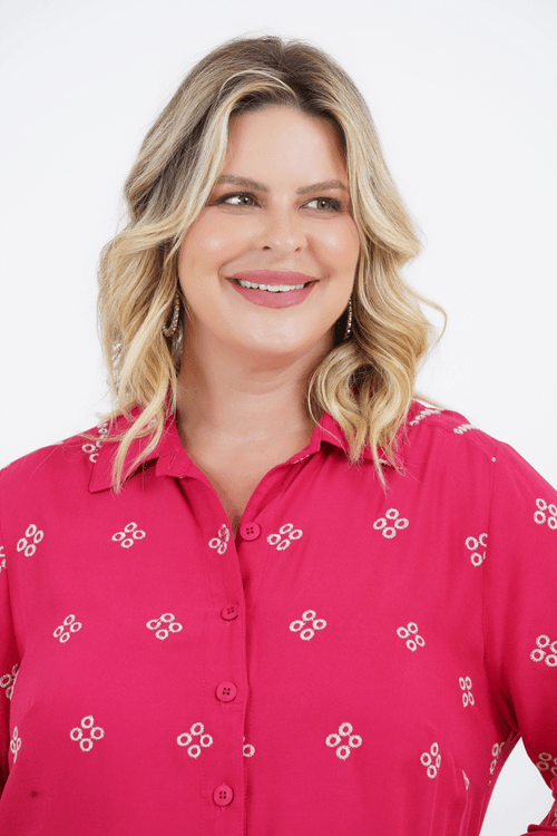 Vestido Plus Size Feminino Midi Laise Fascínio