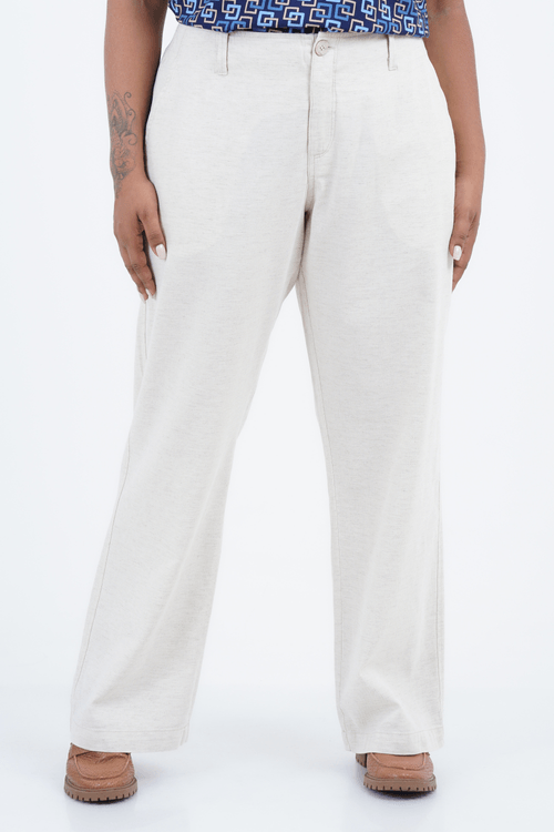 Calça Plus Size Feminino Reta Autêntico