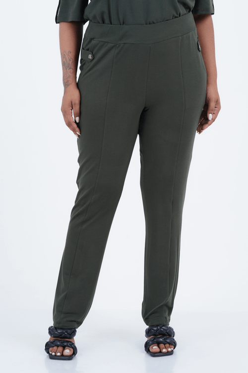 Calça Plus Size Feminino Slim Emoção