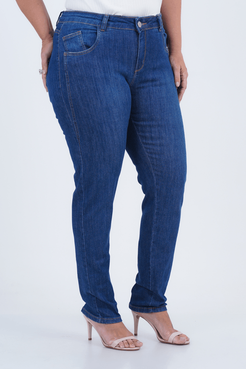 Calça Plus Size Feminino Skinny Jeans Enigma