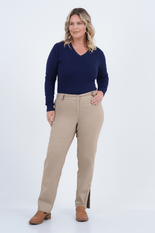Blusa Plus Size Feminino Manga Longa Tricot Geleira
