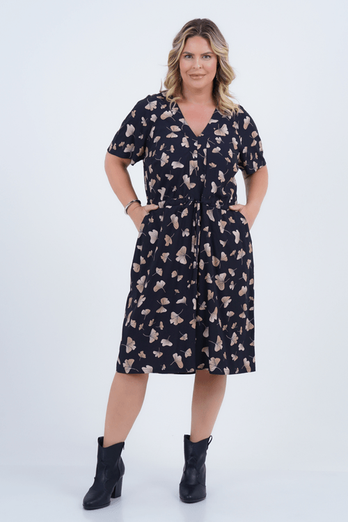Vestido Plus Size Feminino Médio Raglan