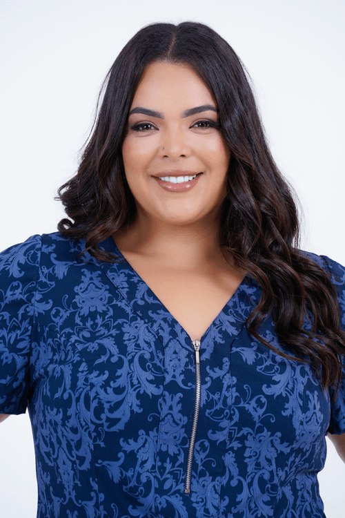 Vestido Plus Size Feminino Médio Serena