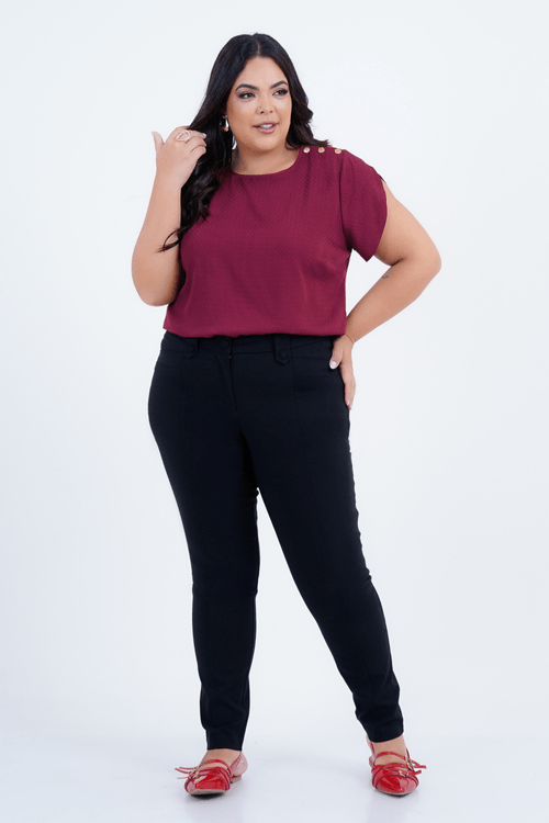 Calça Plus Size Feminino Skinny Conquista