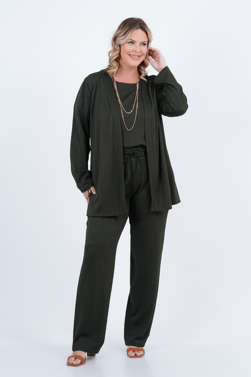 Cardigã Plus Size Feminino Manga Longa Tricot