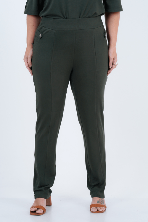 Calça Plus Size Feminino Slim Emoção