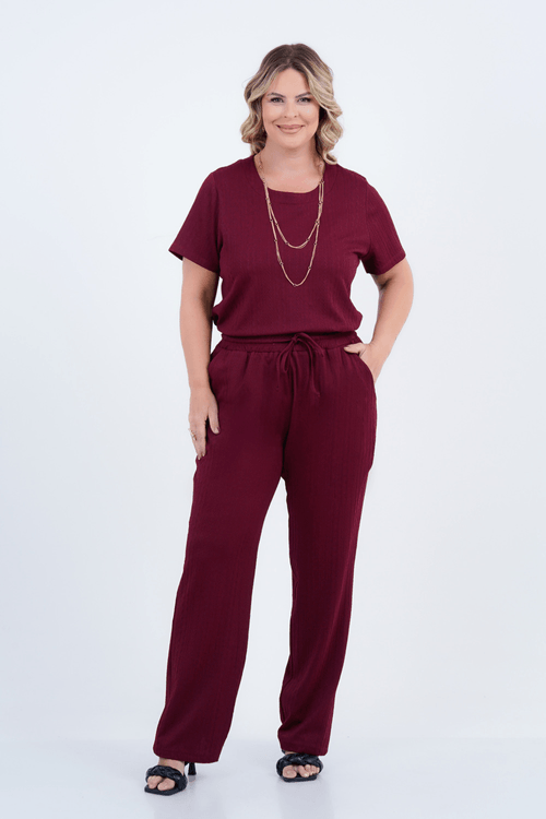 Blusa Plus Size Feminino Manga Curta Tricot