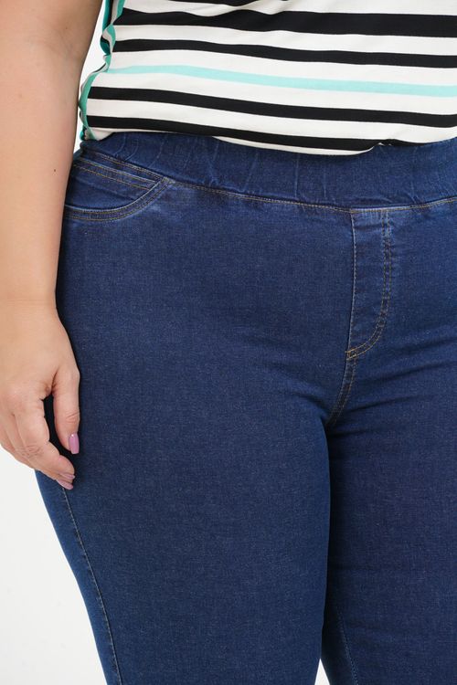 Calça Jegging Plus Size Rosa Jeans