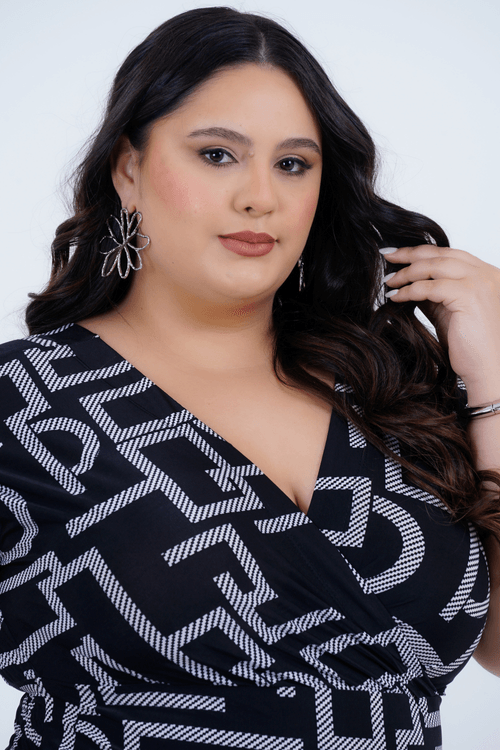 Vestido Plus Size Feminino Maxi Formas
