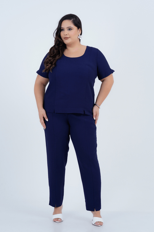 Blusa Plus Size Feminino Manga Curta Conceito