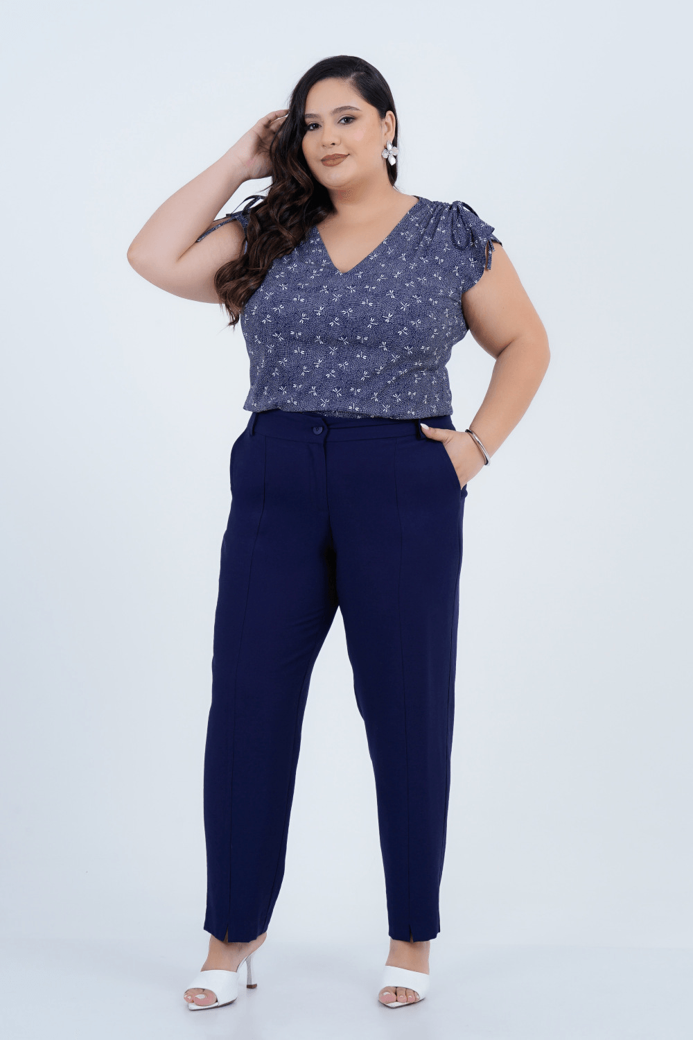 Calça Plus Size Feminino Slim Conceito
