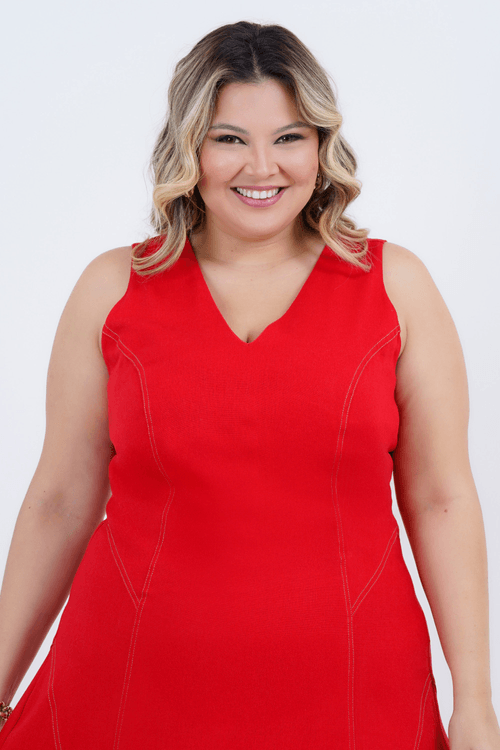 Vestido Plus Size Feminino Midi Feitiço