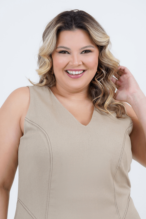 Vestido Plus Size Feminino Midi Feitiço