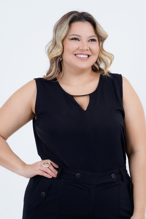 Regata Plus Size Feminino Sândalo
