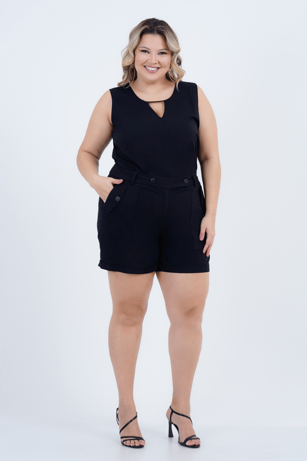 Regata Plus Size Feminino Sândalo