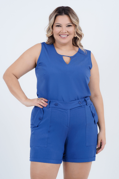 Regata Plus Size Feminino Sândalo