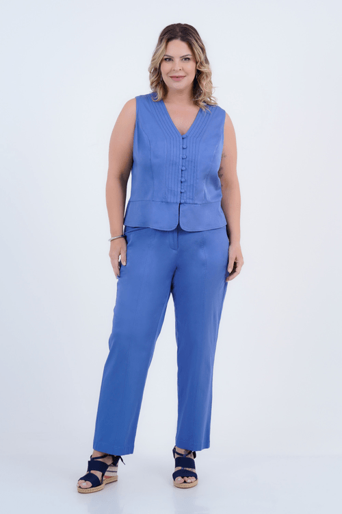 Calça Plus Size Feminino Reta Crepúsculo