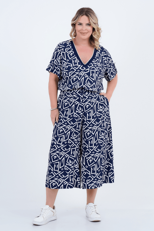 Calça-Saia Plus Size Feminino Diagrama