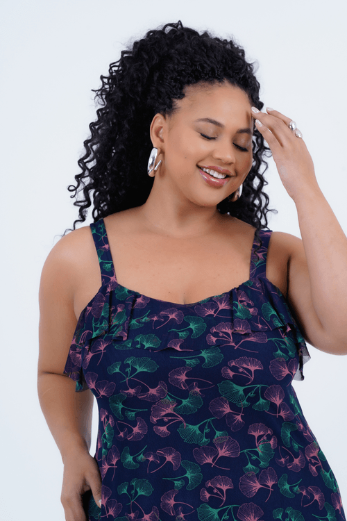 Vestido Plus Size Feminino Midi Tule Ballerina