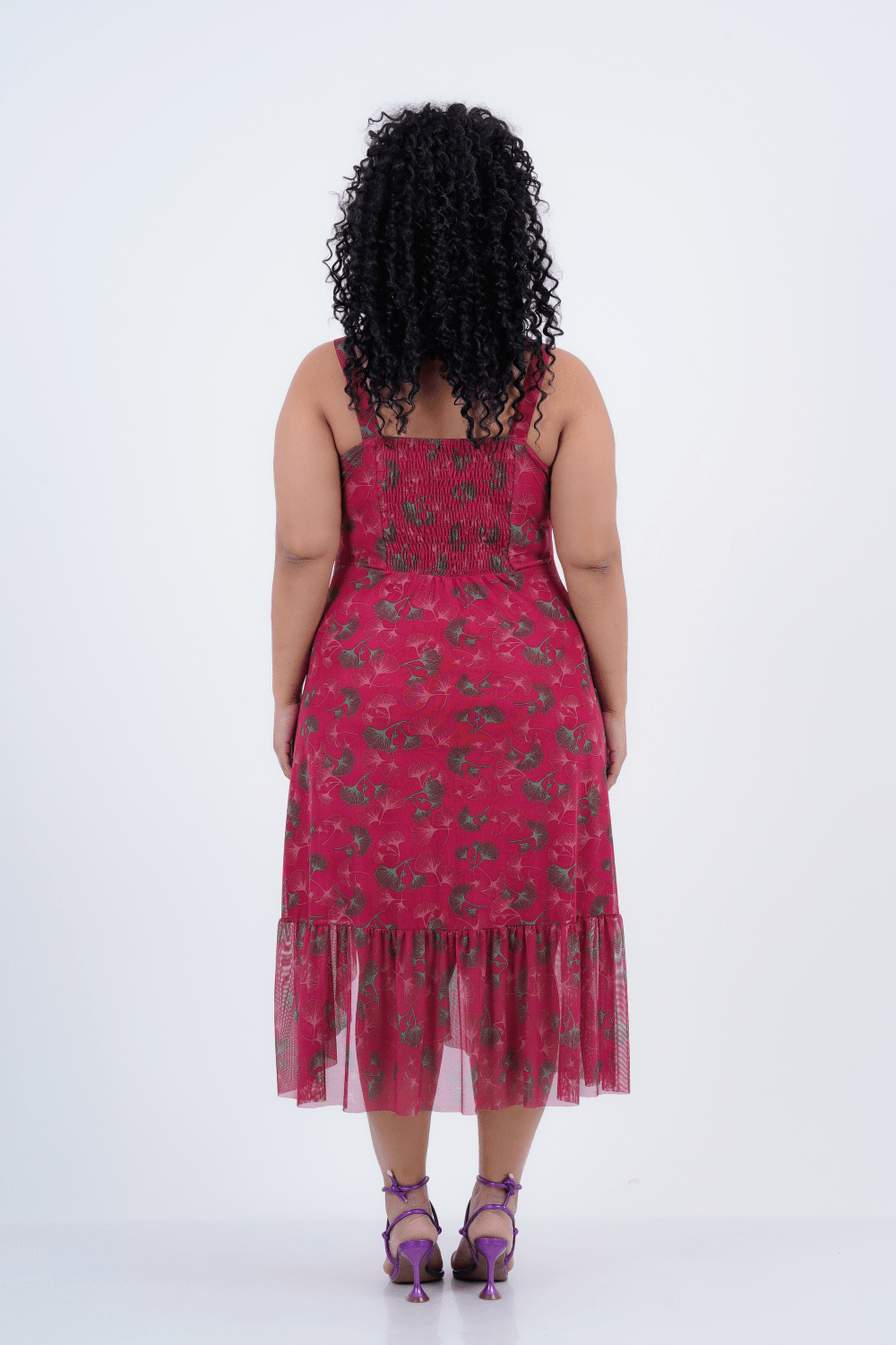 Vestido Plus Size Feminino Midi Tule Ballerina - Program Moda