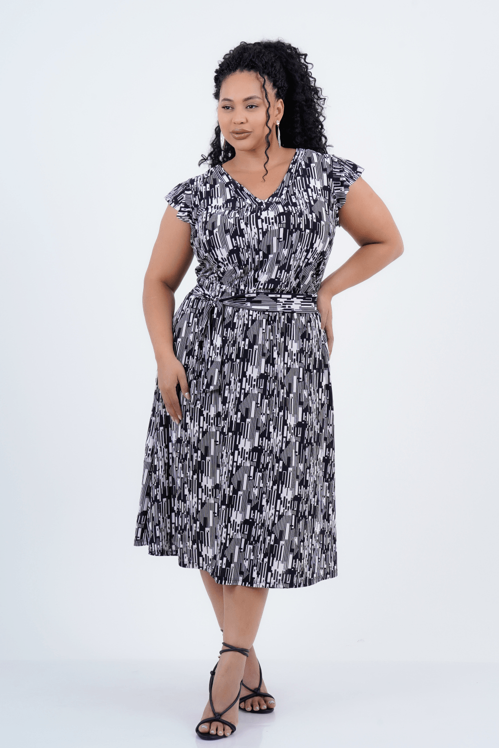 Saia Plus Size Feminino Midi Portofino