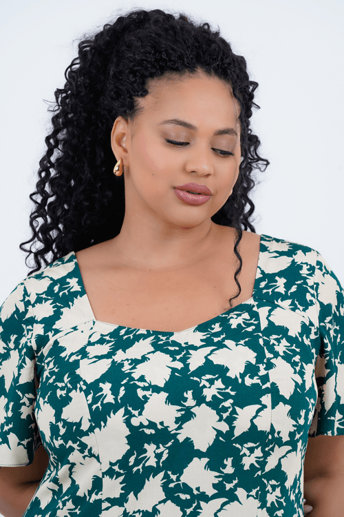 Vestido Plus Size Feminino Midi Bruma
