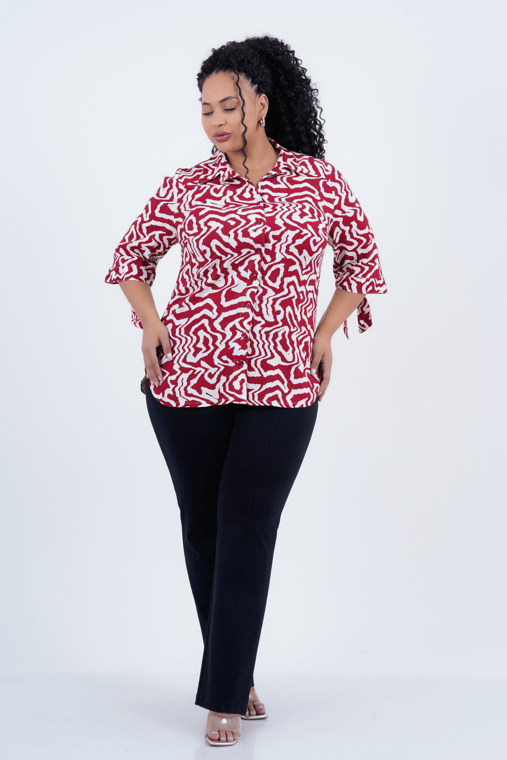 Camisão Plus Size Feminino Manga 3/4 Alessia