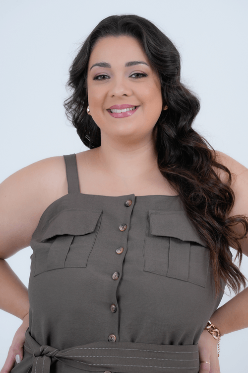 Macaquinho Plus Size Feminino Alfaiataria Breeze