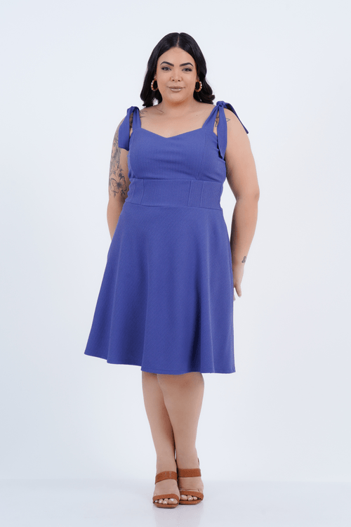 Vestido Plus Size Feminino Médio Riviera