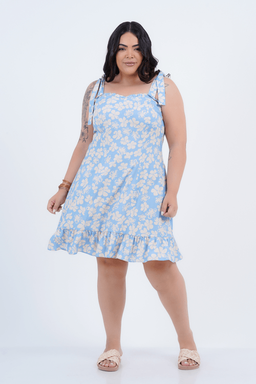 Vestido Plus Size Feminino Médio Amarilis
