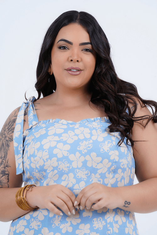 Vestido Plus Size Feminino Médio Amarilis
