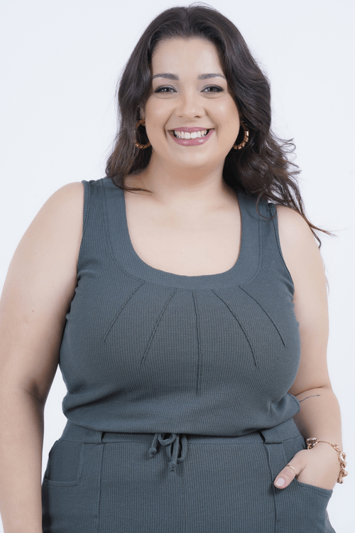 Regata Plus Size Feminino Honey