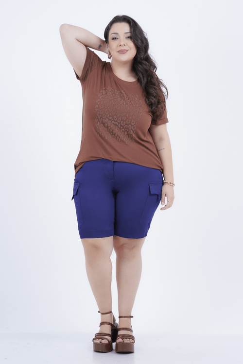 Bermuda Plus Size Feminino Utilità