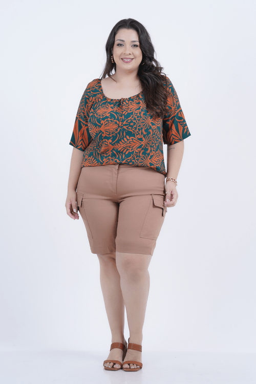 Bermuda Plus Size Feminino Utilità