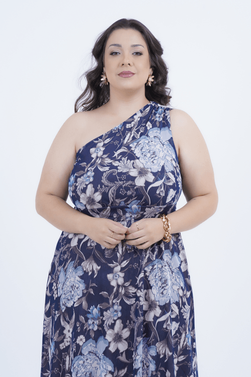 Vestido Plus Size Feminino Midi Tule Beatrice